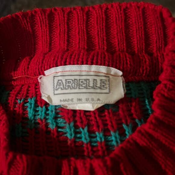 VNTG ARIELLE made in the USA ACRYLIC sweater S - Picture 2 of 4